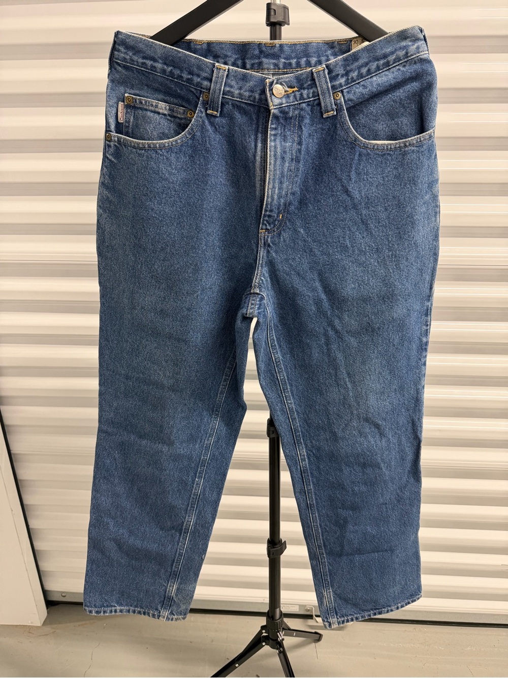 Vintage Carhartt Men's Blue Denim Jeans